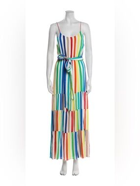 ALICE + OLIVIA Janan Rainbow Striped Dress Size 4